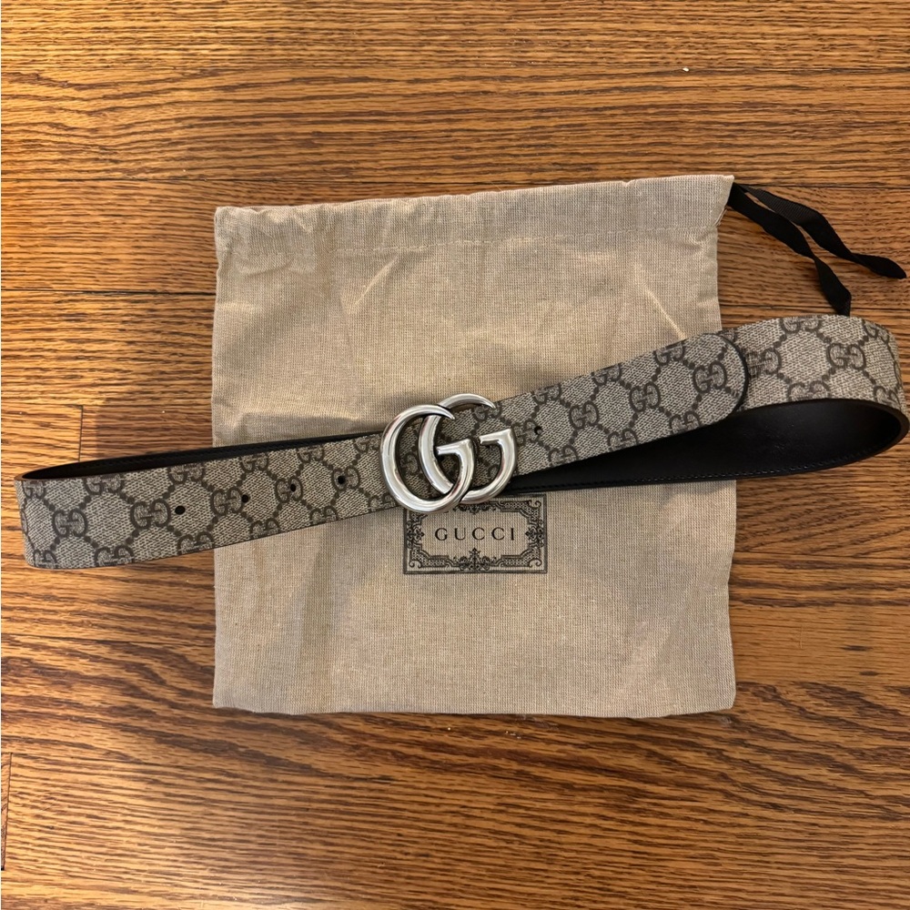 Gucci GG MARMONT REVERSIBLE BELT